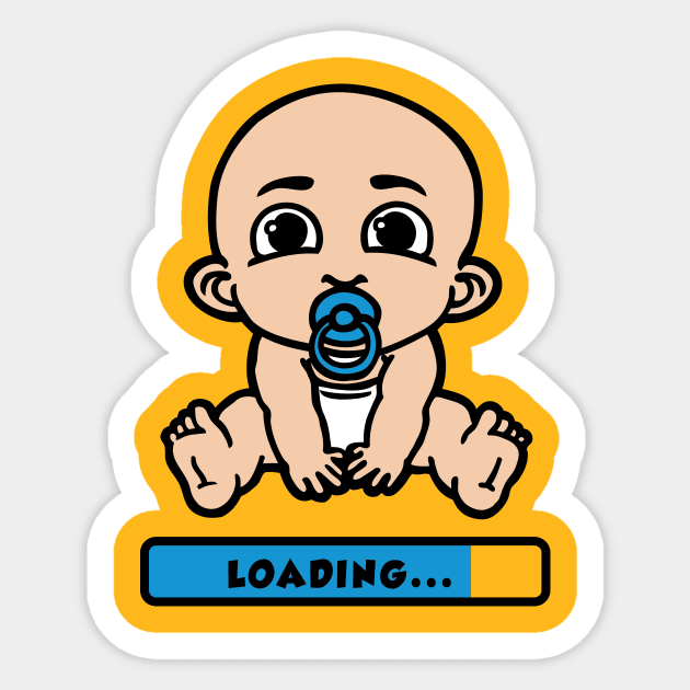 baby loading Sticker by Huggy Mauve